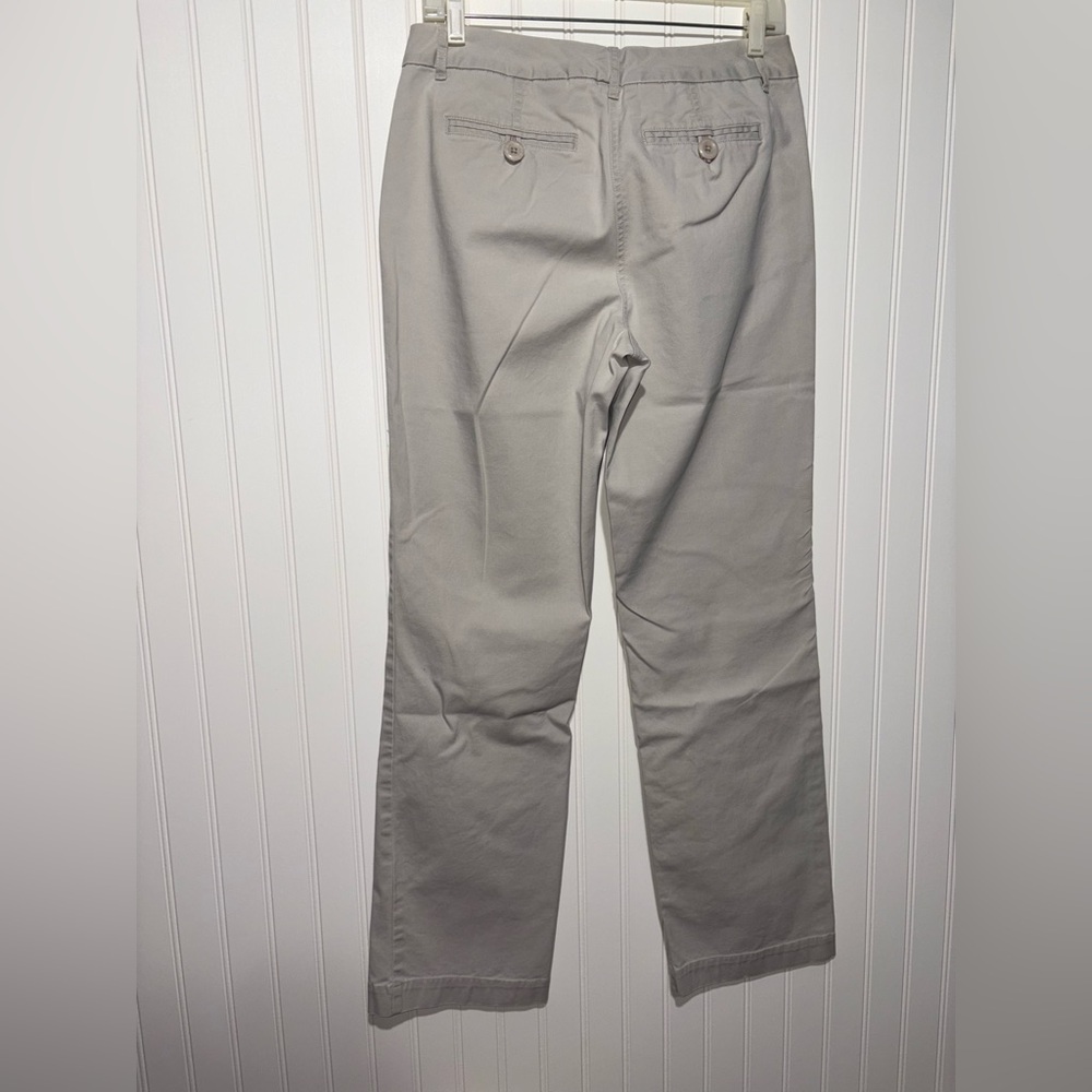 Vintage Talbots Classic Grey Chino Dress Pant| Size 8 Stretch - Picture 3 of 5